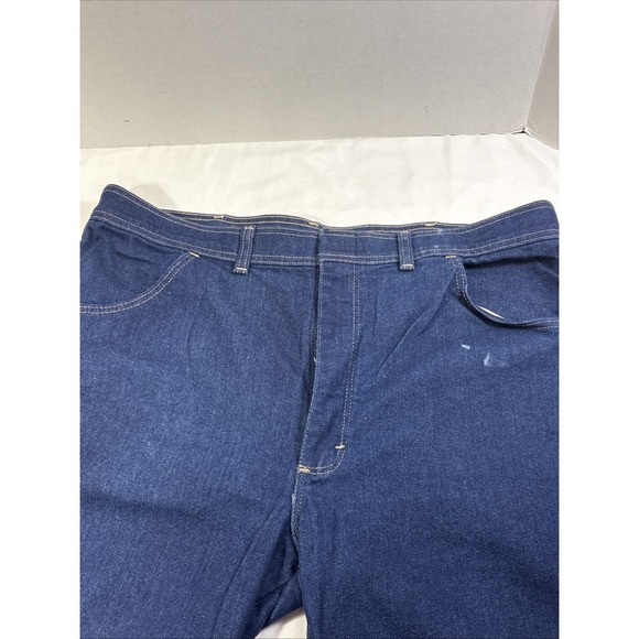 Vtg Wrangler Men's 40x29 Regular Fit Blue Denim Jeans Straight Leg USA 85498PS - Picture 2 of 7